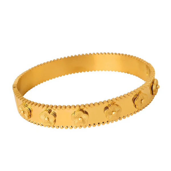 Bangle Bloem Gold